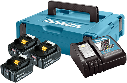 Makita set u koferu Makpac 1 BL1840x3 DC18RC