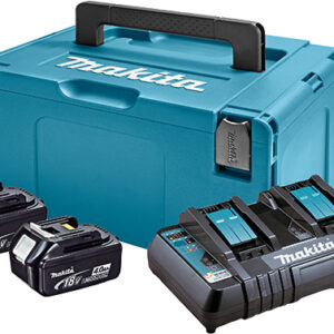 Makita set u koferu Makpac 3 BL1840Bx2 DC18RD