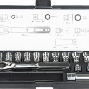 Makita set nasadnih prolaznih ključeva 14kom (B-65595)