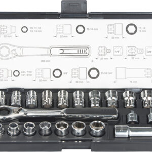 Makita set nasadnih prolaznih ključeva 21kom (B-65604)