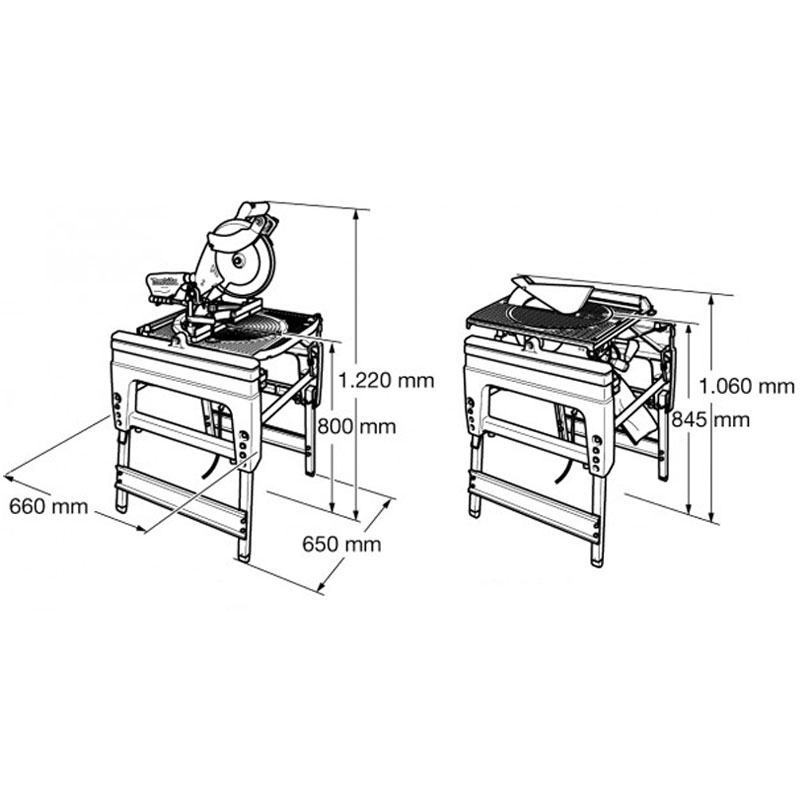 Makita nagibna stona testera LF1000 - Slika 5