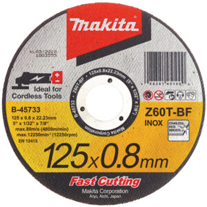 Makita disk za sečenje nerđajućeg čelika 125 mm (B-45733)