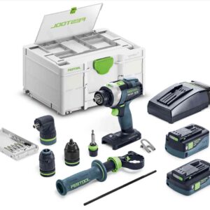 Festool akumulatorska bušilica odvijač QUADRIVE TPC 18/4 5.0/4.0 I-Set/XL (577622)