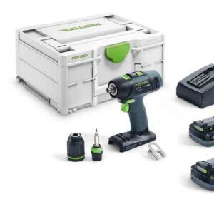 Festool akumulatorska bušilica odvijač T 18+3 HPC 4.0 I-Plus (576446)