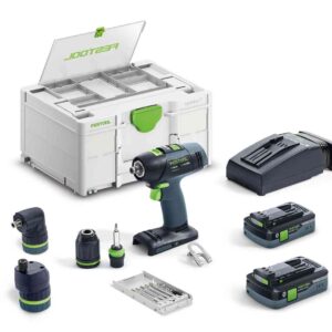 Festool akumulatorska bušilica odvijač T 18+3 HPC 4.0 I-Set (577609)