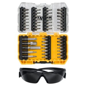 DeWalt 47-delni set bitova + zaštitne naočare TX DT70704