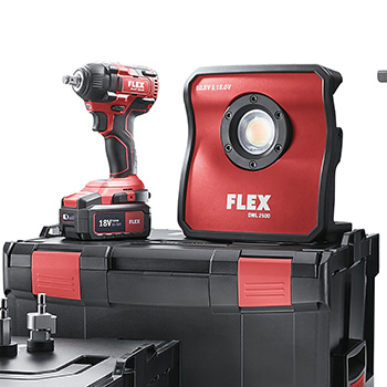 Flex akumulatorski set za polir majstore - polirka PXE 80 + udarni odvijač IW 1/2" + polirka XCE 8 125 + reflektor DWL 2500 + duvač BW 18.0 (513.539) - Slika 3