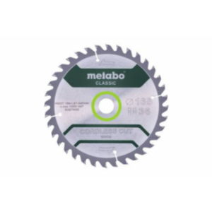 Metabo list za akumulatorski ručni cirkular “CORDLESS CUT WOOD – CLASSIC” Z36 WZ 15° 165 x 20 mm (628279000)