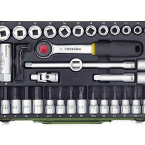 Proxxon 65-delni set nasadnih ključeva sa čegrtaljkom 3/8“ (P23112)