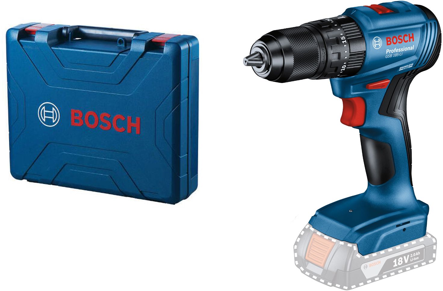 Bosch akumulatorska bušilica-odvijač GSB 185-Li (06019K3103)
