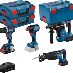 Bosch akumulatorski set GSR 18V-90C+GDX 18V-210C+GBH 18V-24C+GSA 18V-28 (0615990N37)