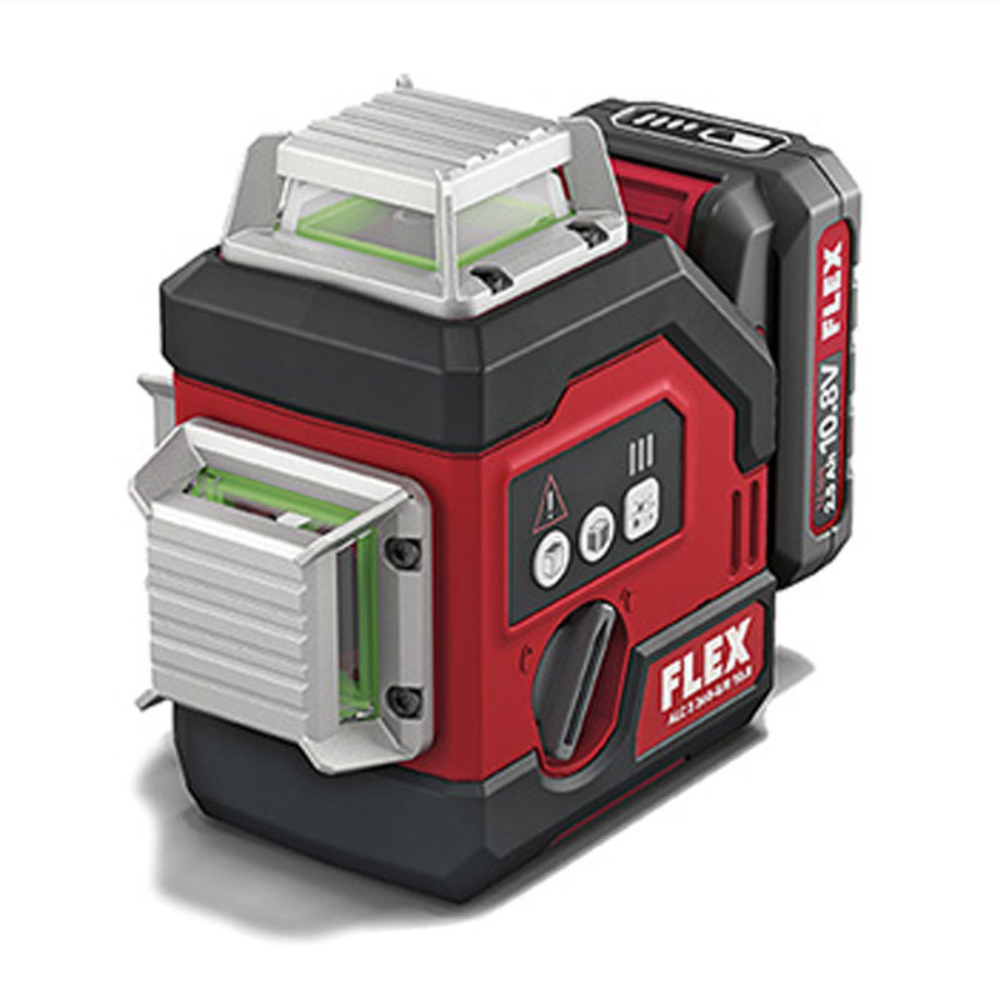 Flex akumulatorski 360° laser ALC 3/360-G/R 10.8 + stalak (U06983)
