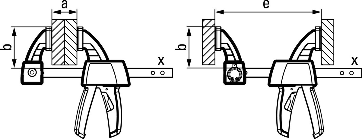 Bessey jednoručna stega EZ 360-15