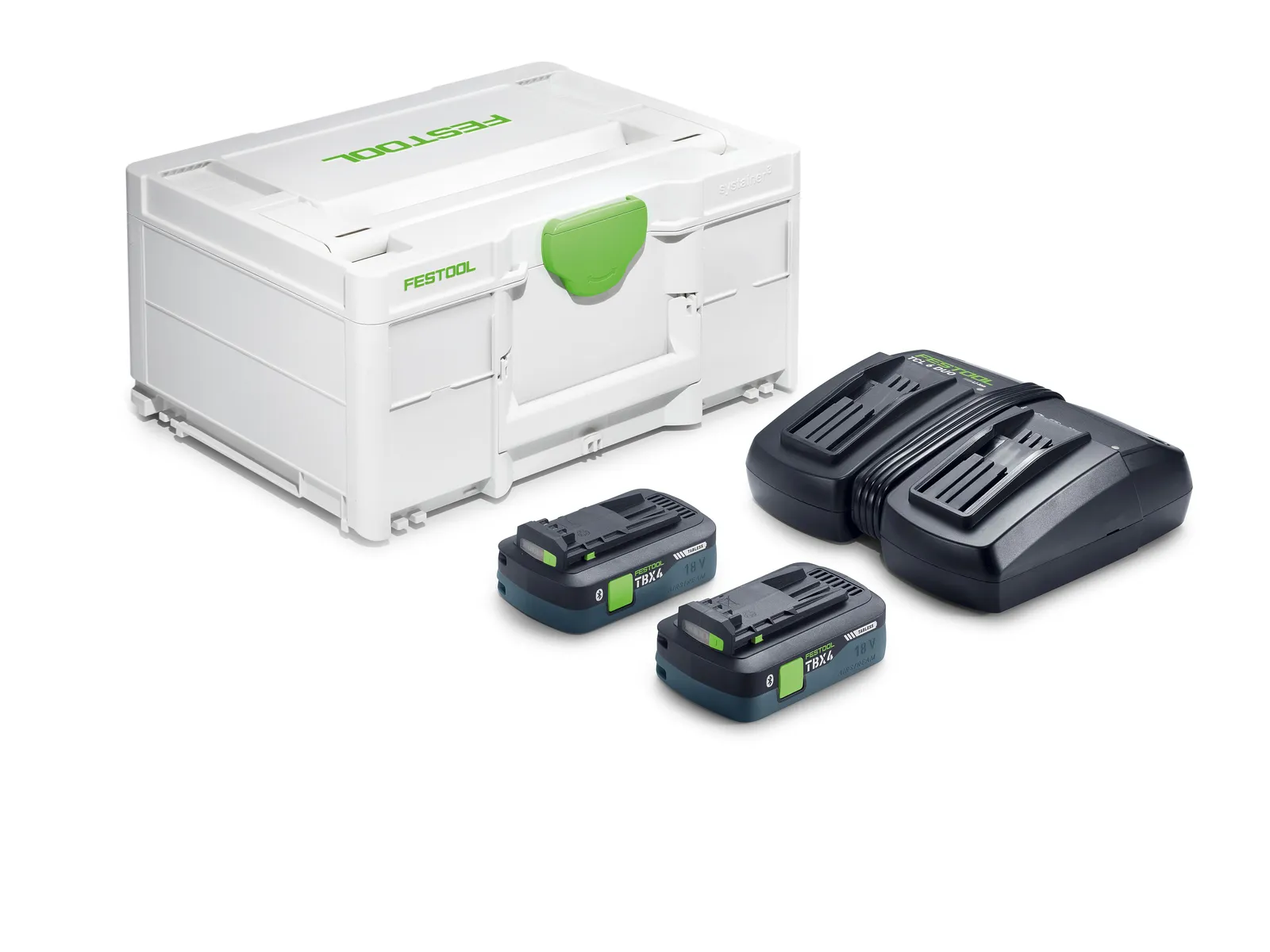 Festool set baterija SYS 18V 2xTBX4/TCL6DUO (578819)